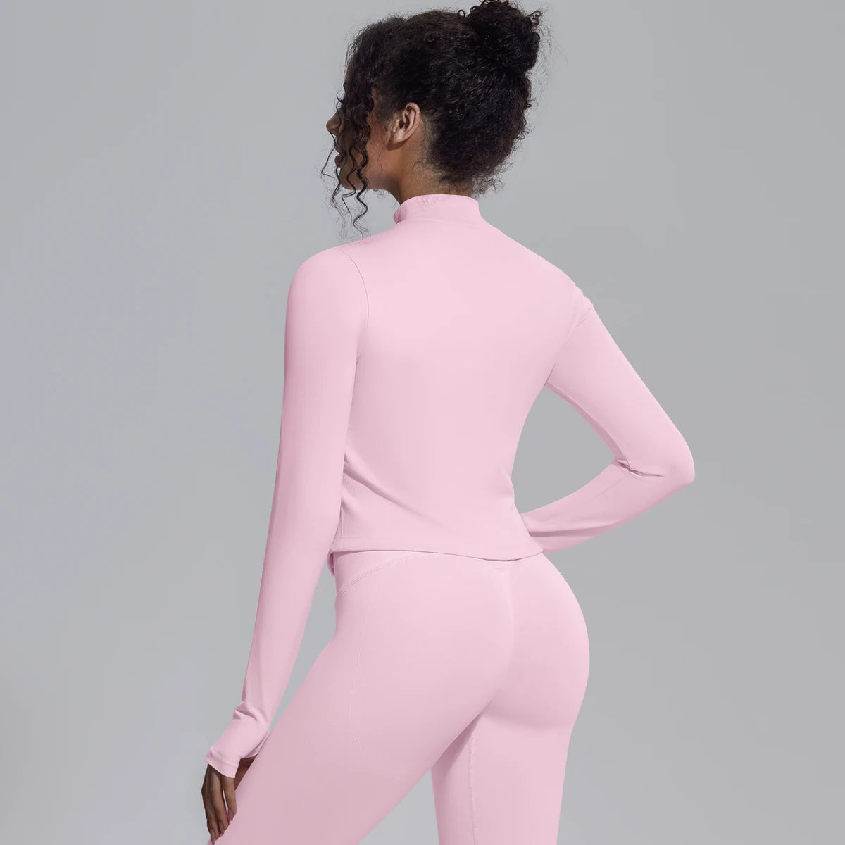 Yoga Long Sleeved for Woman 1PC Summer Running Shirts Solid Color Yoga Zipper Long Sleeves Zipper Jacket Women Fitness Yoga Top