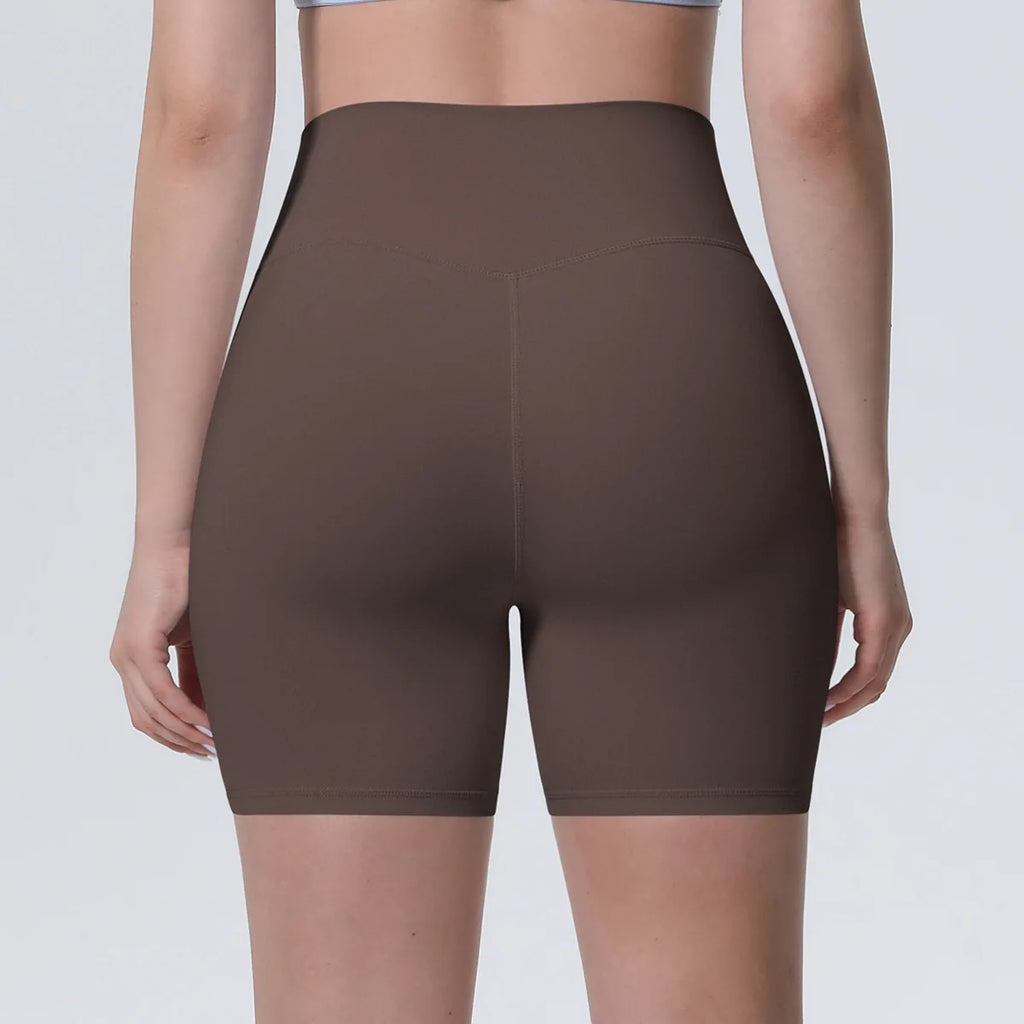 Women High Waist Push Up Yoga Shorts Cycling Sports Short Leggings Tights Fitness Running Workout Gym Training Hip Lifting Pants