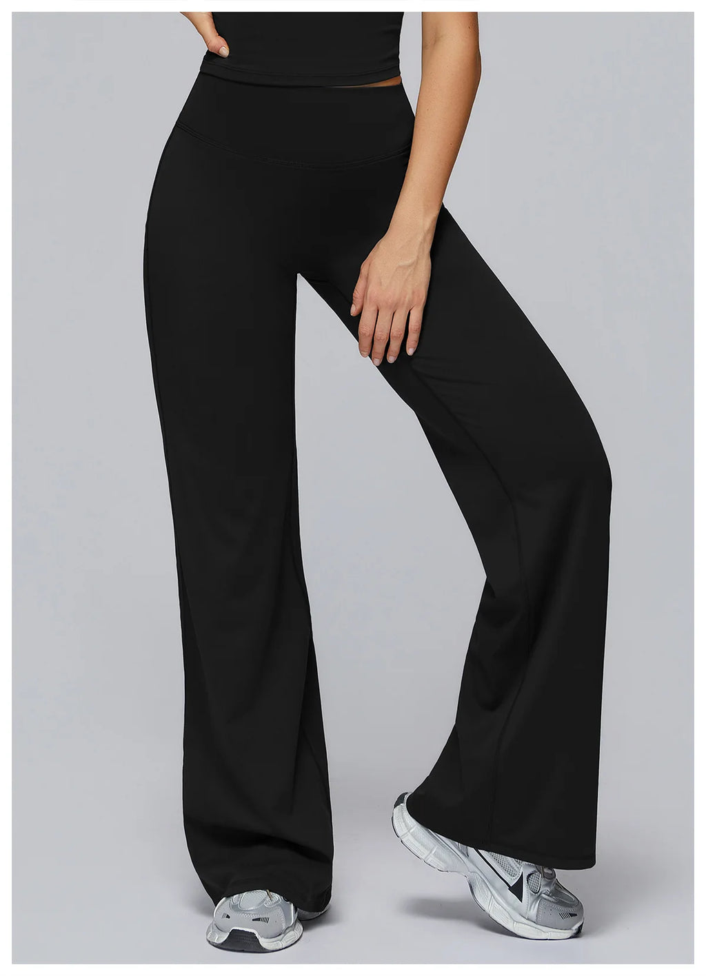 High Waist Flared Leggings Women Gym Fitness Yoga Pants Workout Runing Sport Leggings Women's Control Tummy Yoga Wide Leg Pants