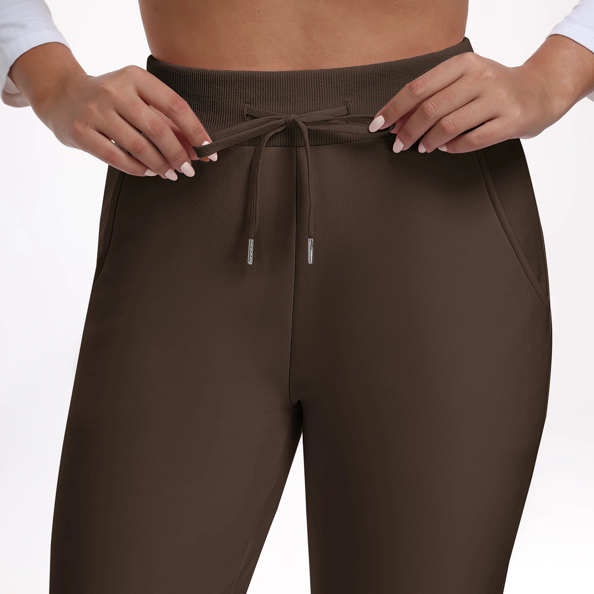 Women Winter Thick Velvet Pants With Pockets