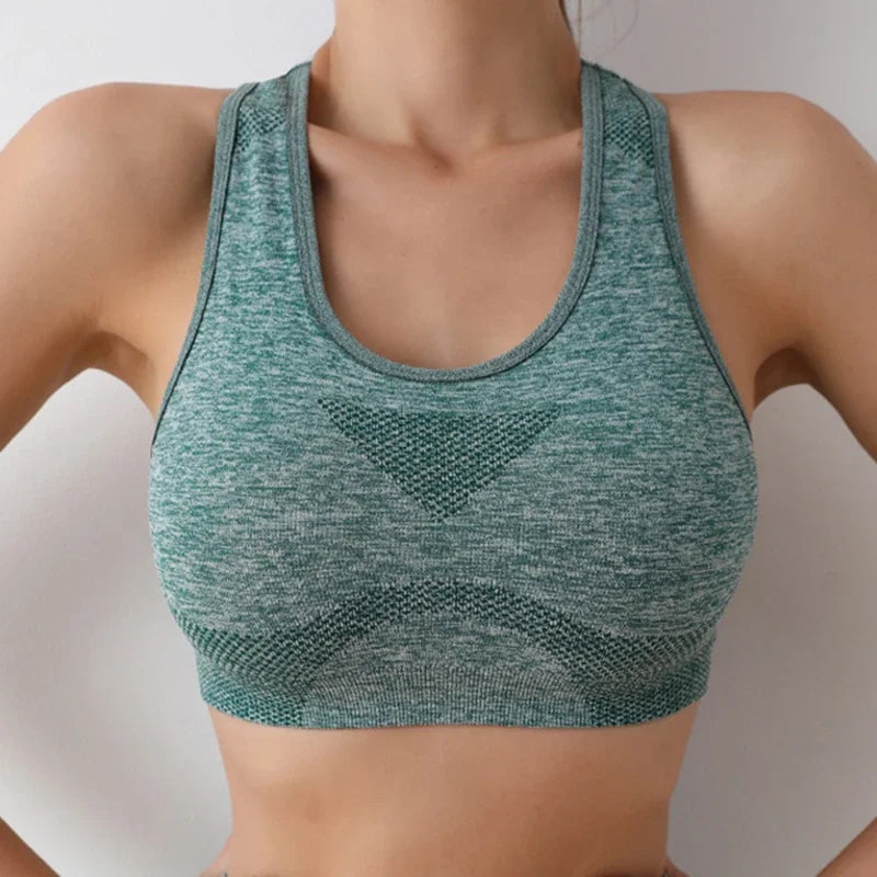 Women Sports Bra Top Push Up Fitness Yoga Bra Underwear Sport Tops For Women Breathable Running Vest Gym Wear