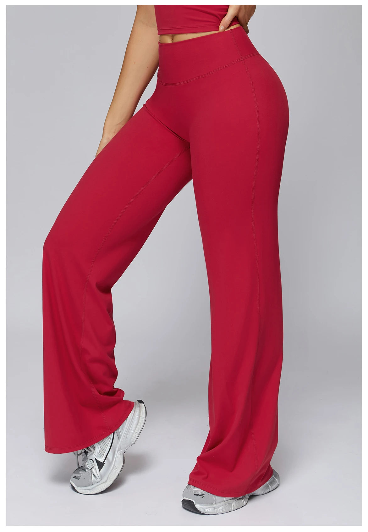High Waist Flared Leggings Women Gym Fitness Yoga Pants Workout Runing Sport Leggings Women's Control Tummy Yoga Wide Leg Pants