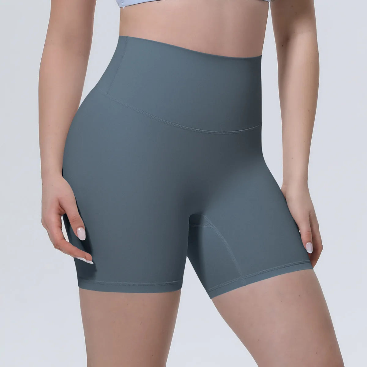 Women High Waist Push Up Yoga Shorts Cycling Sports Short Leggings Tights Fitness Running Workout Gym Training Hip Lifting Pants