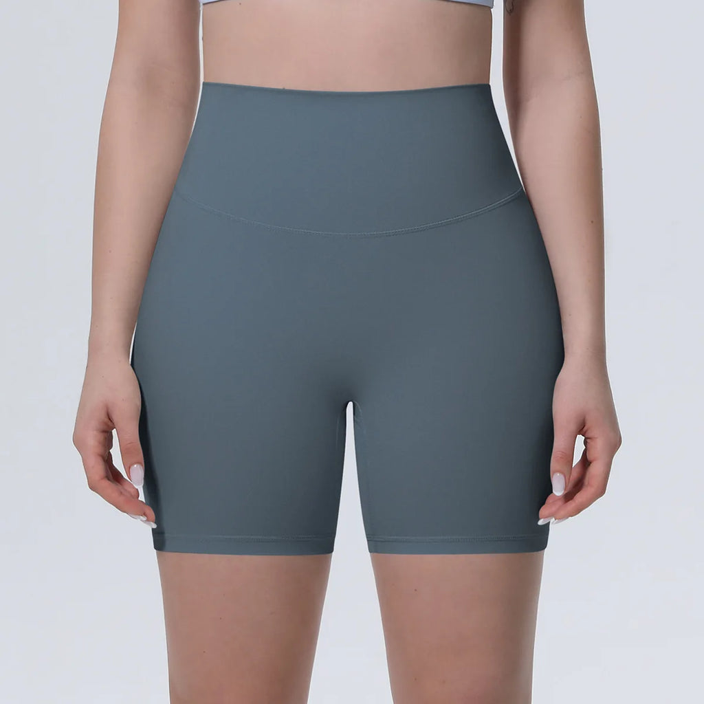 Women High Waist Push Up Yoga Shorts Cycling Sports Short Leggings Tights Fitness Running Workout Gym Training Hip Lifting Pants