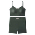 Super Stretchy Women's Sports Clothing Set Sportswear Sleeveless Vest Underwear Shorts Pants Kit Slim Fit Short