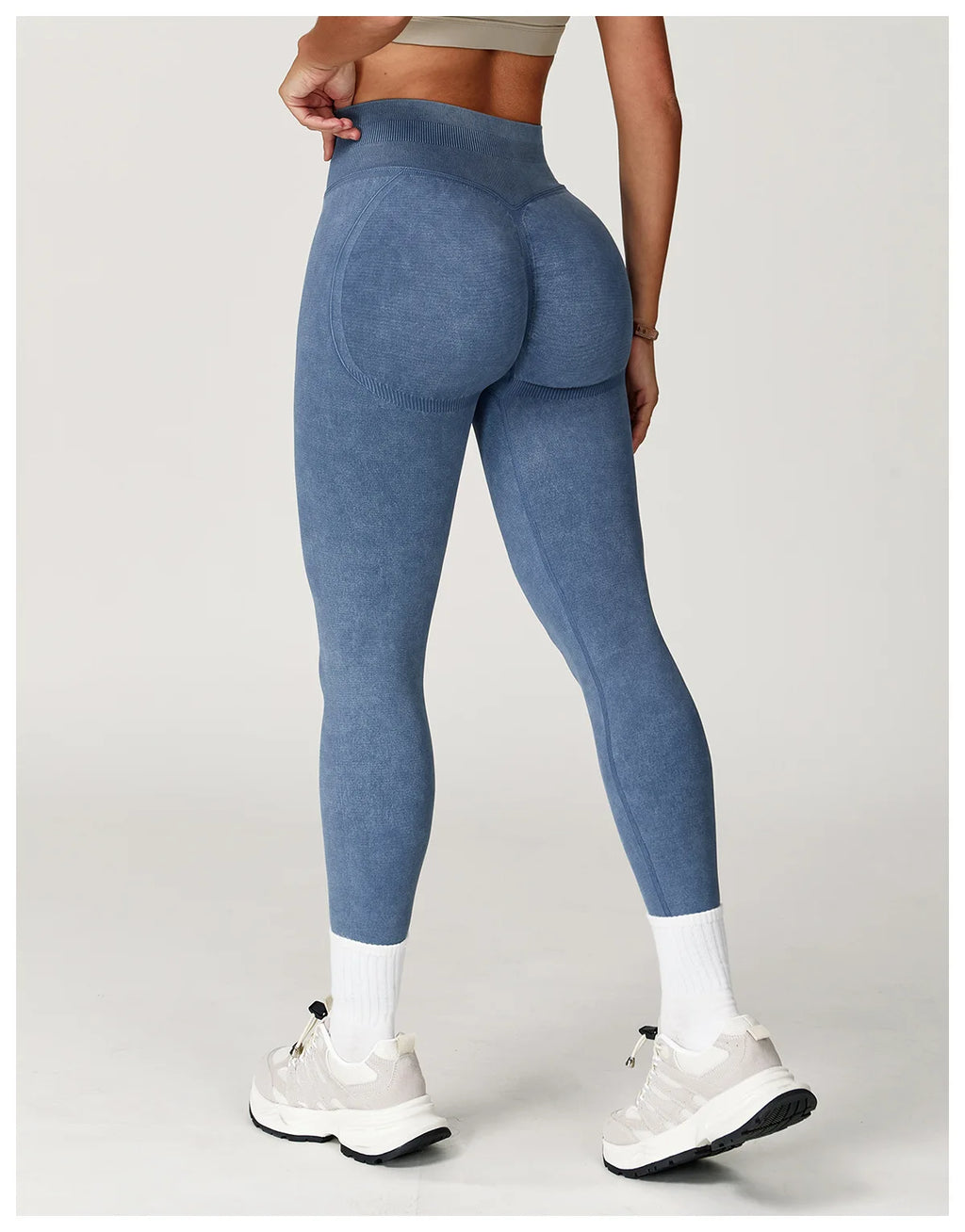 Yoga Pants Seamless Fitness Legging Women Sports Yoga Pant High Waist Ribbed Gym Clothes Fitness Workout Wear Scrunch Bum Tights