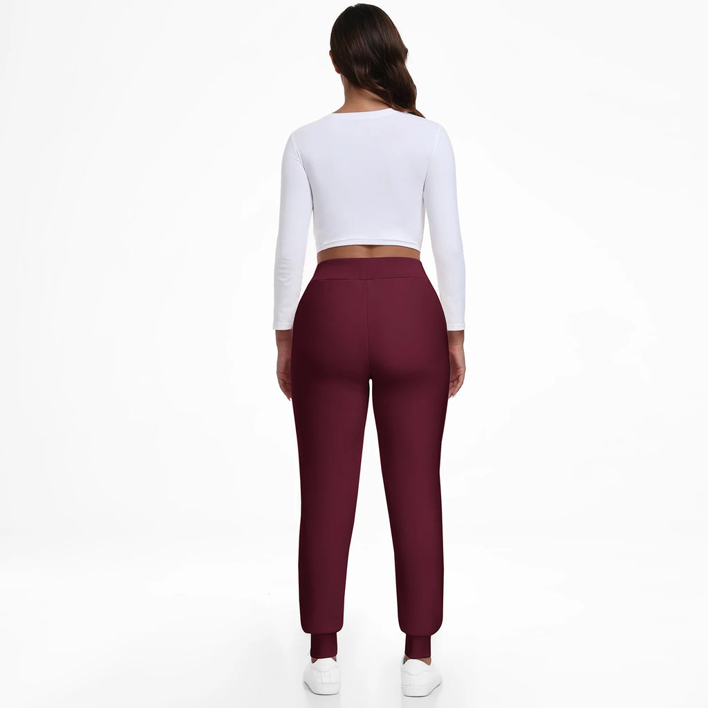 Women Winter Thick Velvet Pants With Pockets