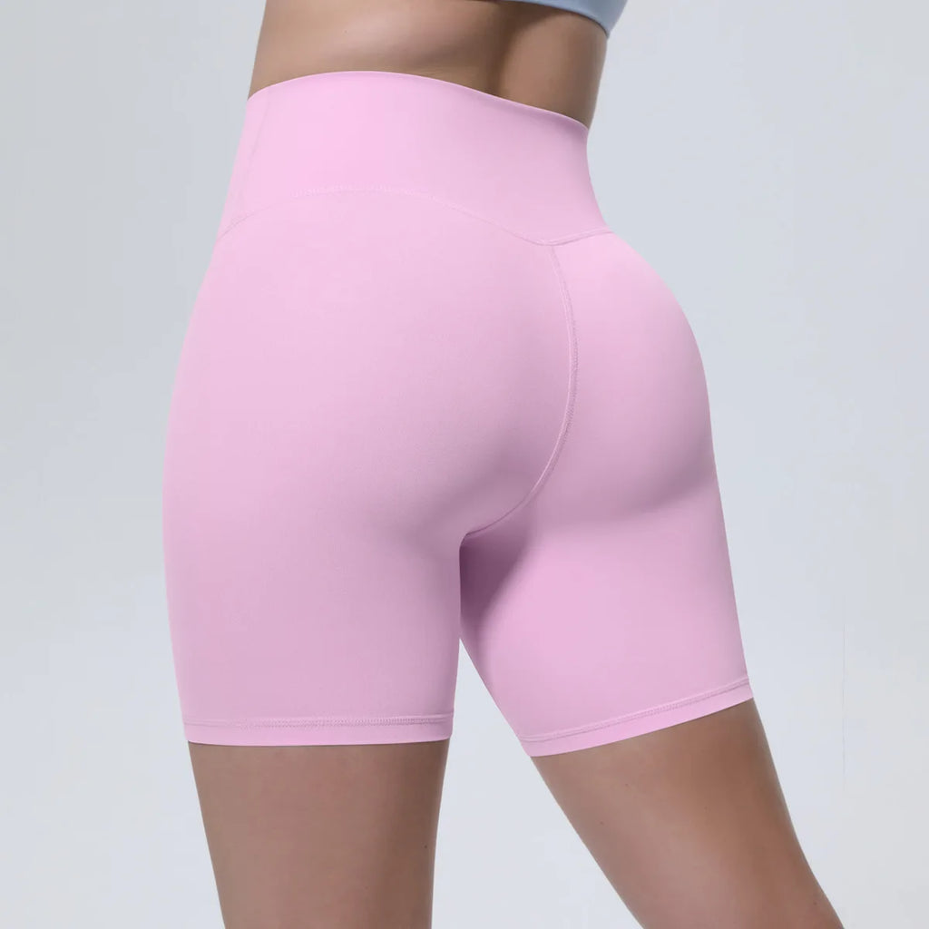 Women High Waist Push Up Yoga Shorts Cycling Sports Short Leggings Tights Fitness Running Workout Gym Training Hip Lifting Pants
