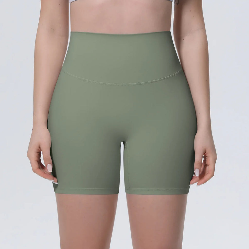 Women High Waist Push Up Yoga Shorts Cycling Sports Short Leggings Tights Fitness Running Workout Gym Training Hip Lifting Pants