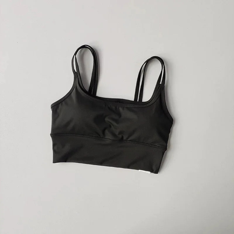 Women Push Up Yoga Bra Breathable Beauty Back Crop Top Wireless Sports Bra Short Vest for Running Gym Fitness Workout