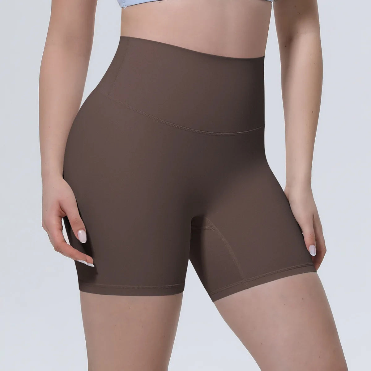 Women High Waist Push Up Yoga Shorts Cycling Sports Short Leggings Tights Fitness Running Workout Gym Training Hip Lifting Pants