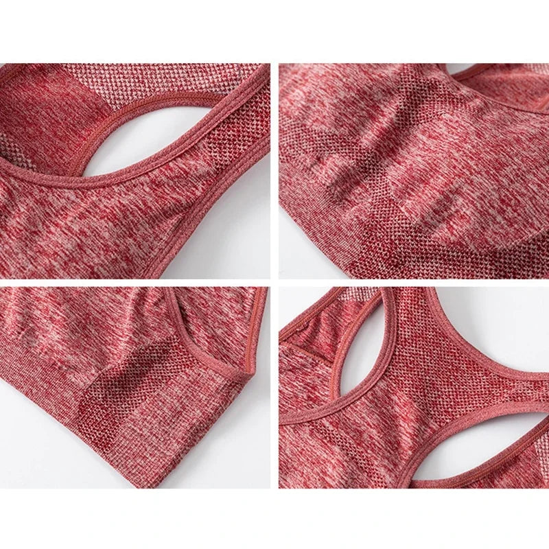 Women Sports Bra Top Push Up Fitness Yoga Bra Underwear Sport Tops For Women Breathable Running Vest Gym Wear