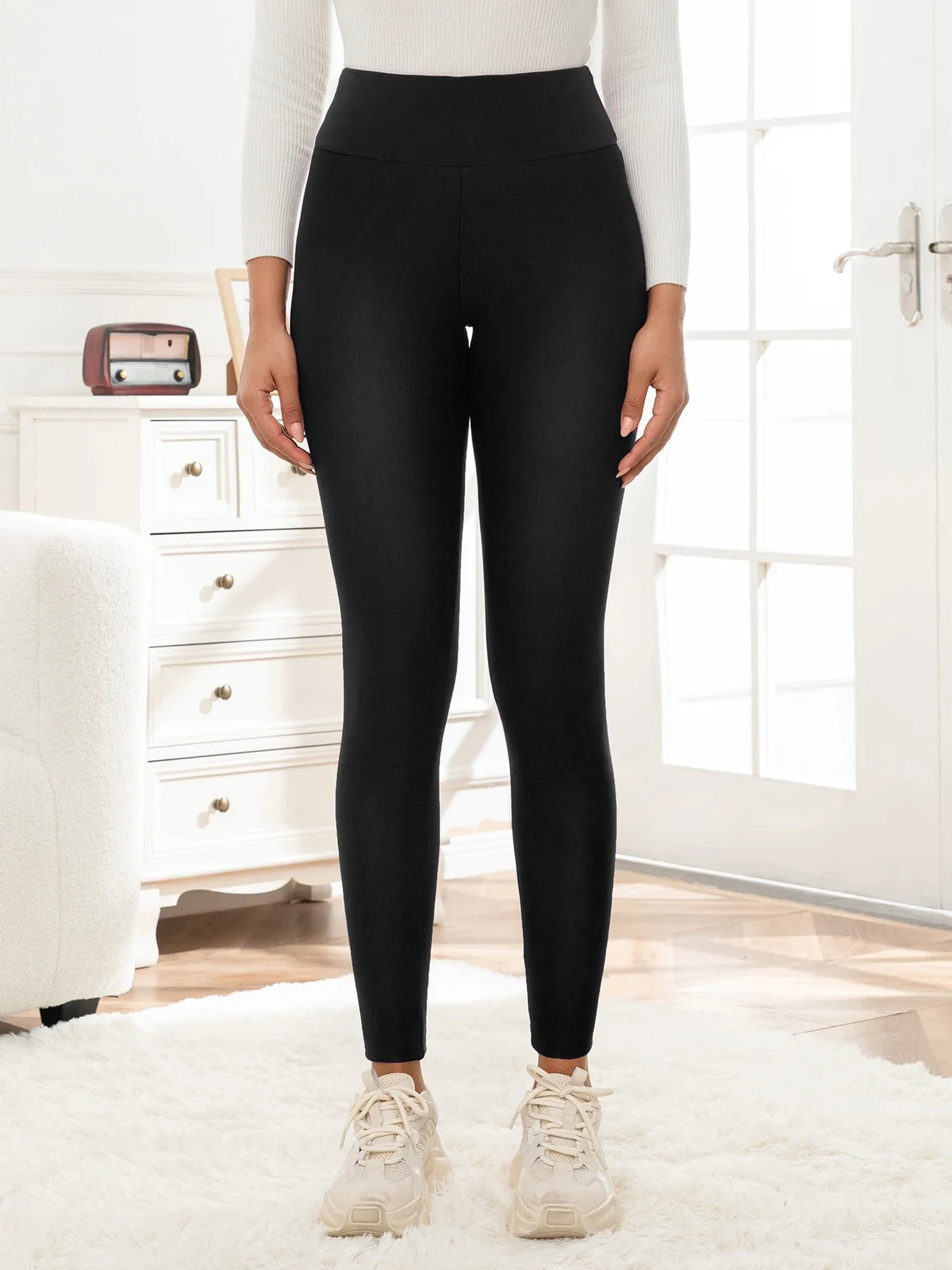 Women's Fleece Lined Leggings High Waist Thermal