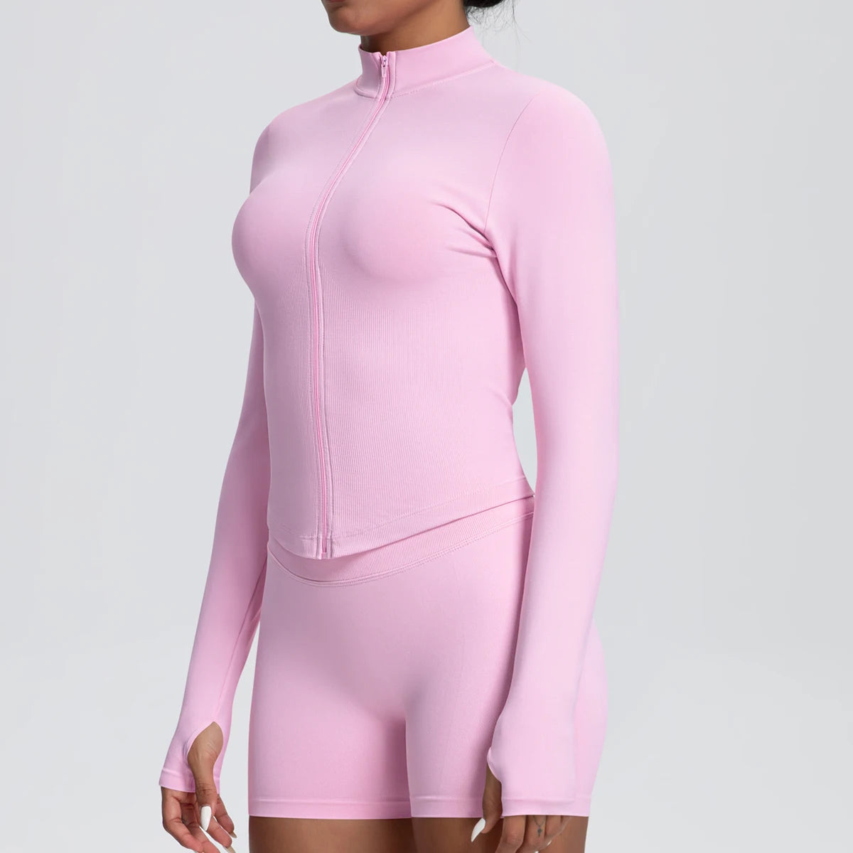 Yoga Long Sleeved for Woman 1PC Summer Running Shirts Solid Color Yoga Zipper Long Sleeves Zipper Jacket Women Fitness Yoga Top