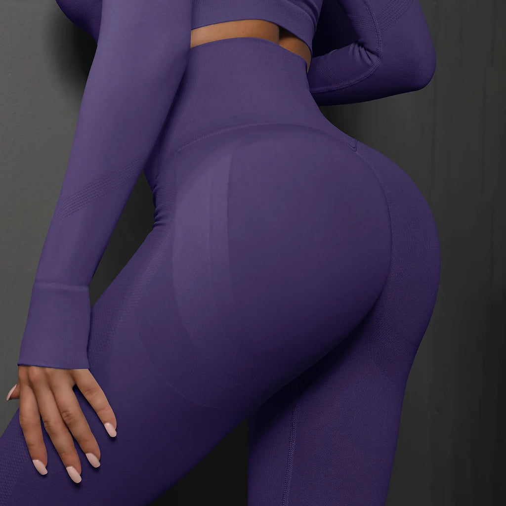 High Waist Yoga Leggings Women Seamless Push Up Sport Leggings Fitness Running Hip Lift Yoga Pants Highly Elastic Gym Leggings