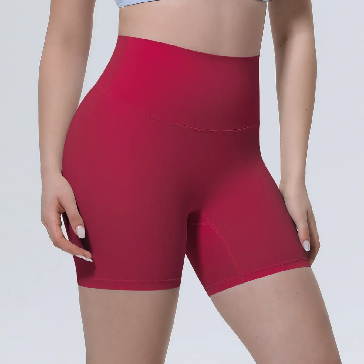 Women High Waist Push Up Yoga Shorts Cycling Sports Short Leggings Tights Fitness Running Workout Gym Training Hip Lifting Pants