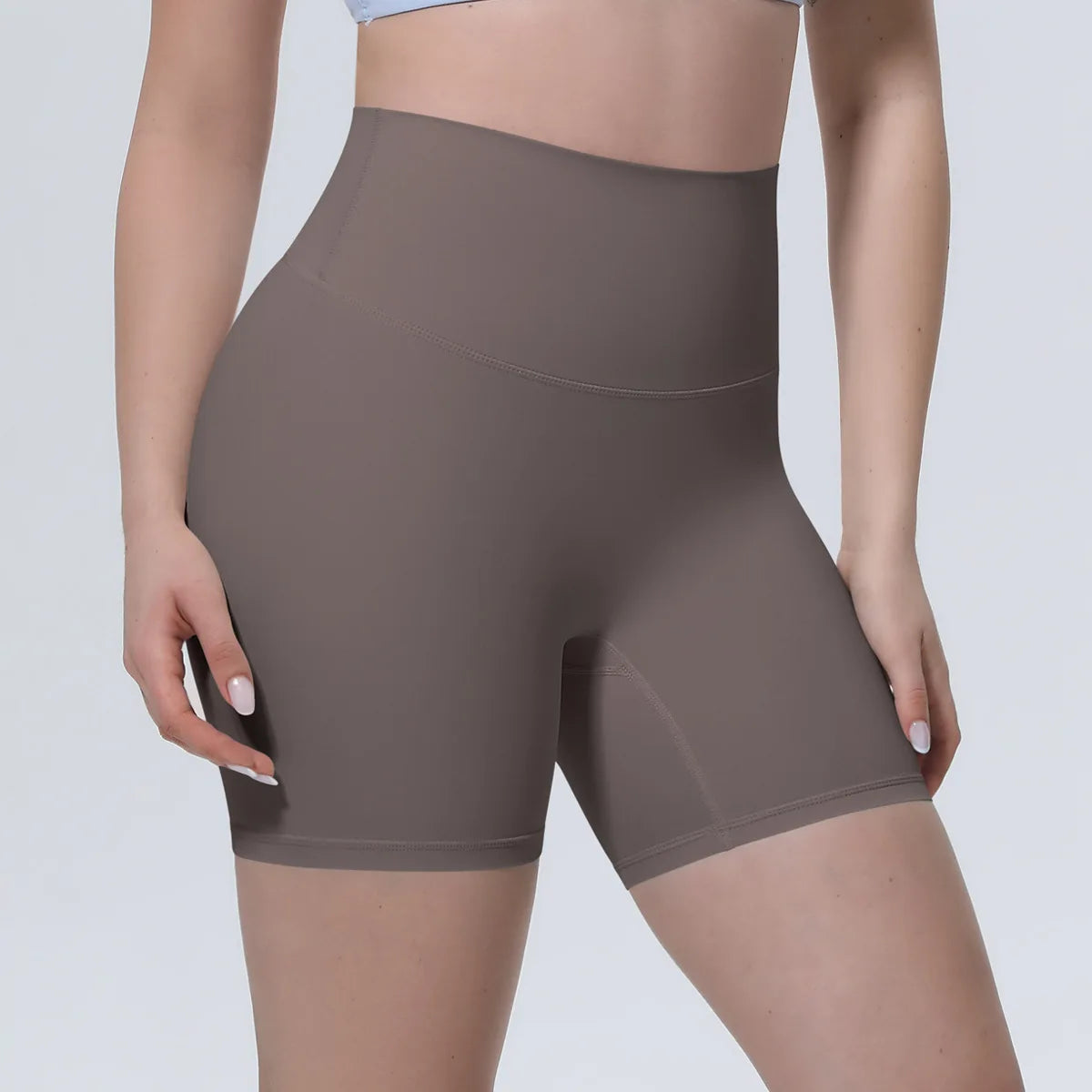 Women High Waist Push Up Yoga Shorts Cycling Sports Short Leggings Tights Fitness Running Workout Gym Training Hip Lifting Pants