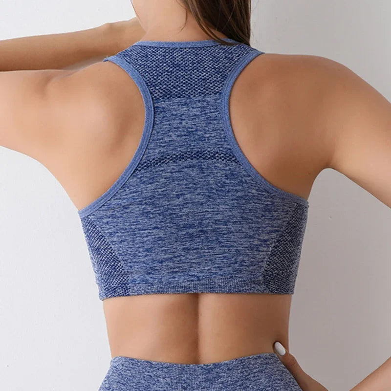 Women Sports Bra Top Push Up Fitness Yoga Bra Underwear Sport Tops For Women Breathable Running Vest Gym Wear