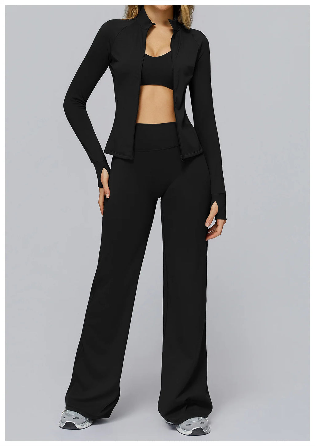 High Waist Flared Leggings Women Gym Fitness Yoga Pants Workout Runing Sport Leggings Women's Control Tummy Yoga Wide Leg Pants