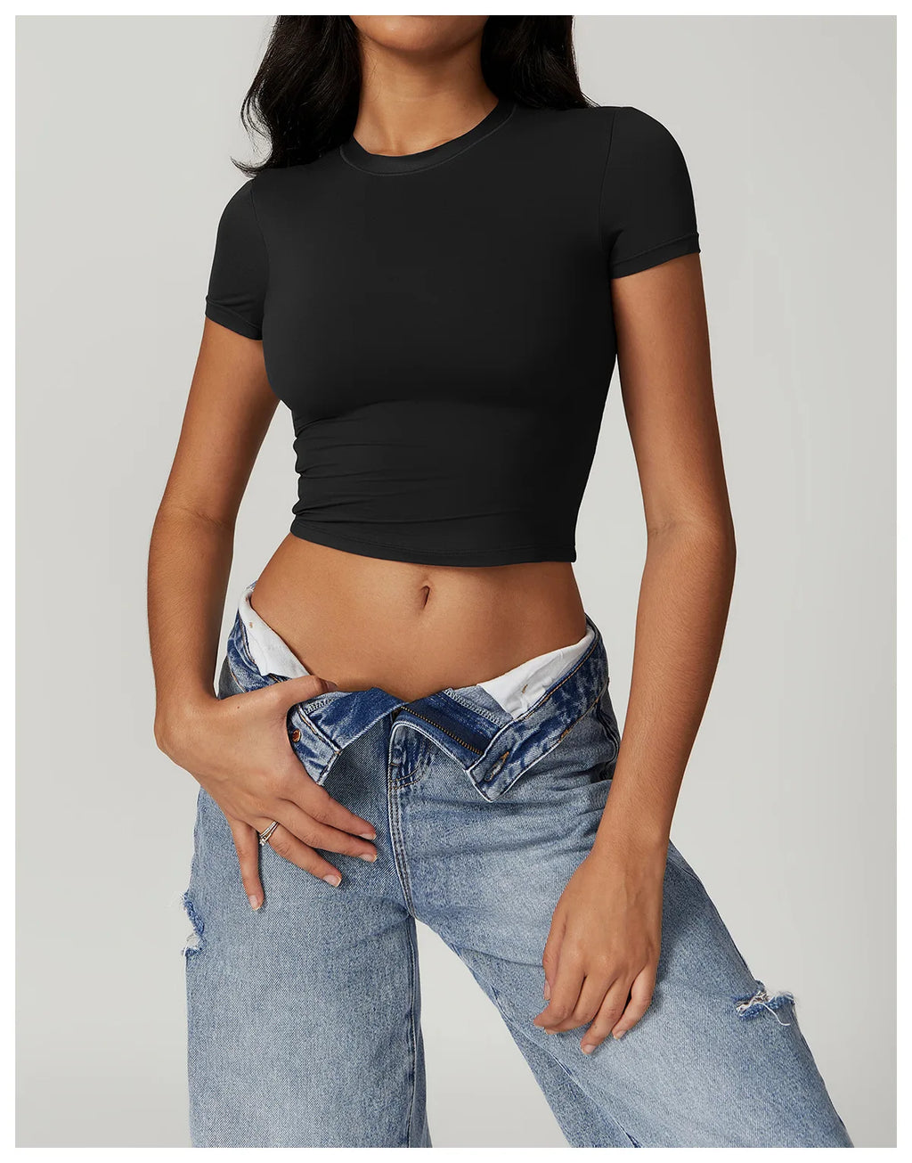 Yoga Top Women's Tight Sports T-shirt Quick Drying Short Sleeved Yoga T-shirt Pilates Running Workout Fitness Short Sleeved
