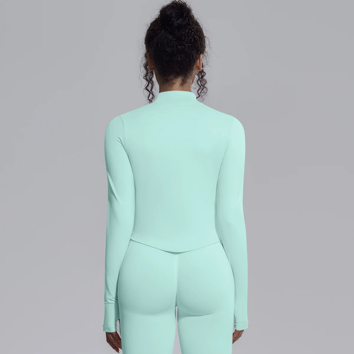 Yoga Long Sleeved for Woman 1PC Summer Running Shirts Solid Color Yoga Zipper Long Sleeves Zipper Jacket Women Fitness Yoga Top