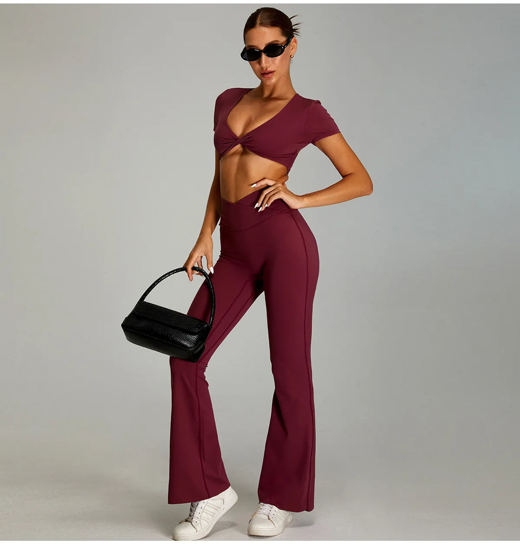 Sexy Sports Shirts Breathable Short Sleeves Workout Tops Fitness Female Backless Yoga Clothing Sport Crop Tops Women Gym Top