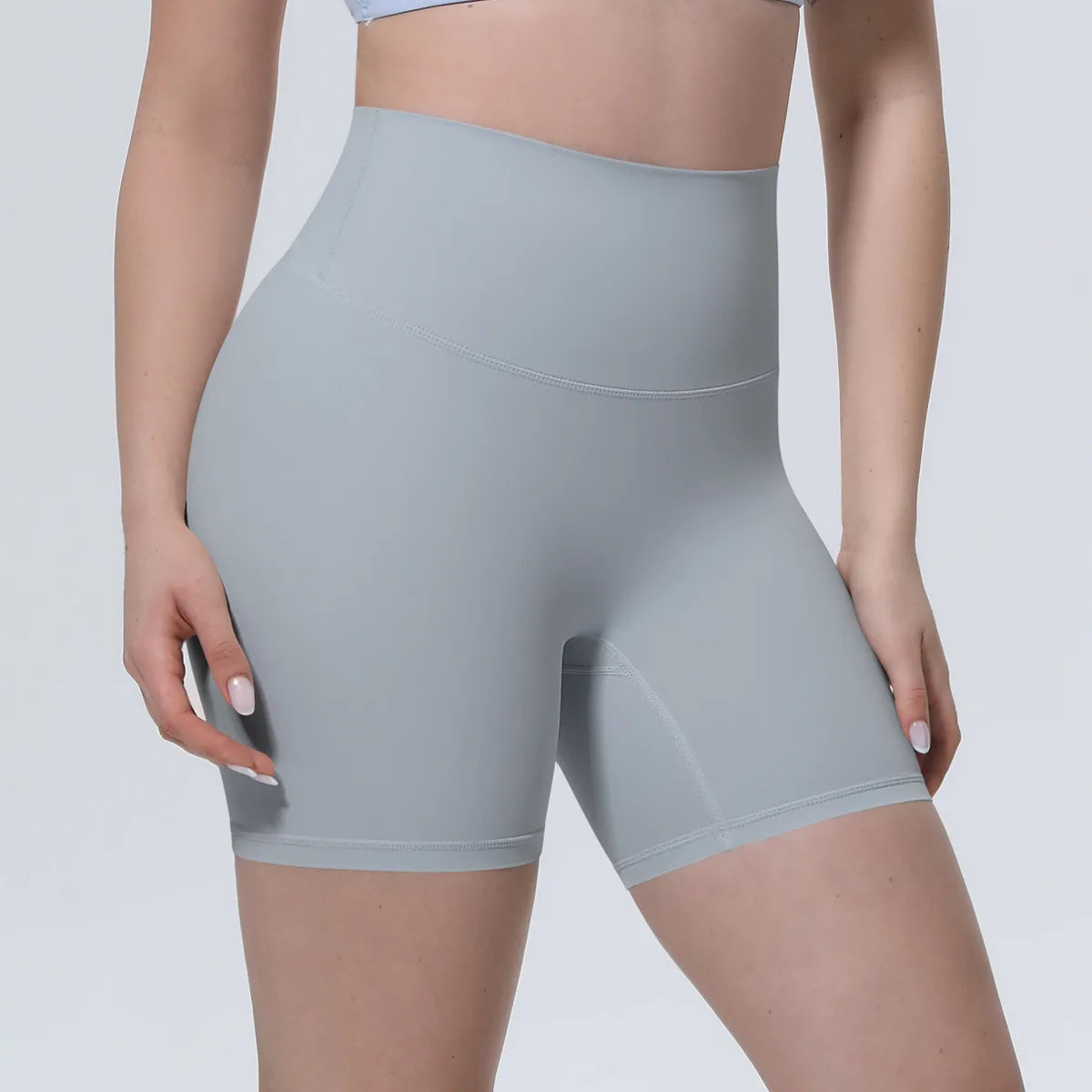 Women High Waist Push Up Yoga Shorts Cycling Sports Short Leggings Tights Fitness Running Workout Gym Training Hip Lifting Pants