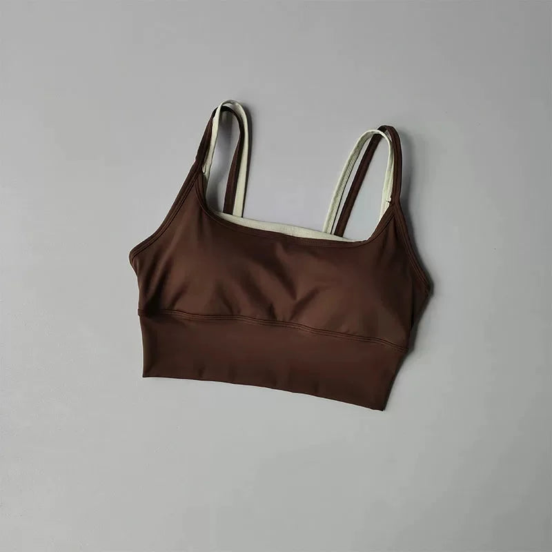 Women Push Up Yoga Bra Breathable Beauty Back Crop Top Wireless Sports Bra Short Vest for Running Gym Fitness Workout
