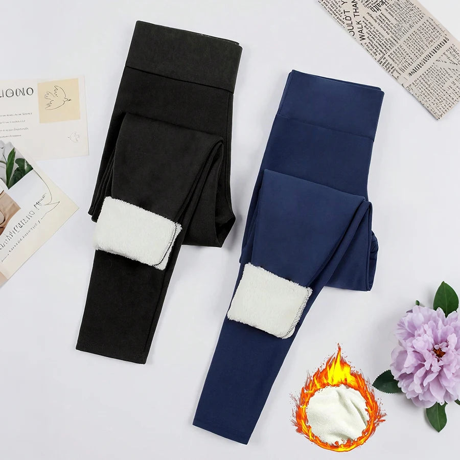 Women's Fleece Lined Leggings High Waist Thermal