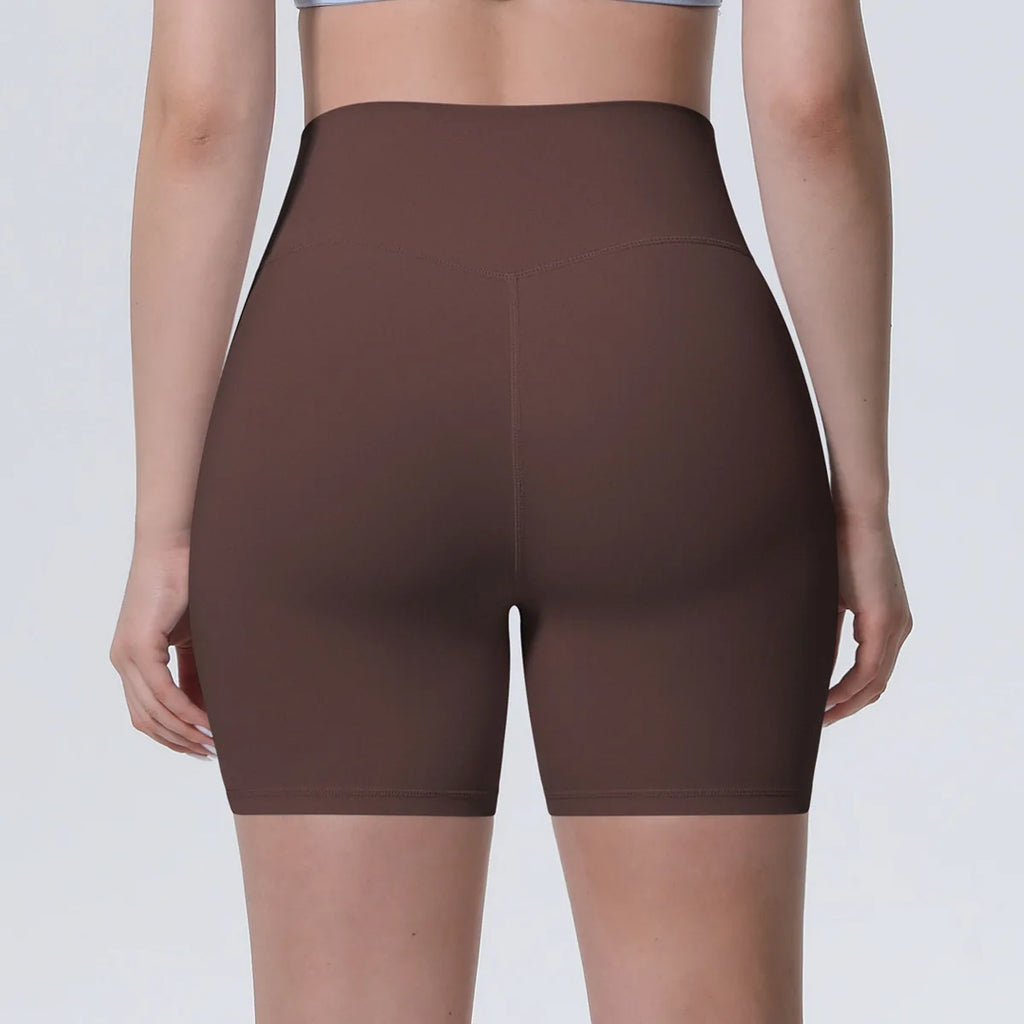 Women High Waist Push Up Yoga Shorts Cycling Sports Short Leggings Tights Fitness Running Workout Gym Training Hip Lifting Pants