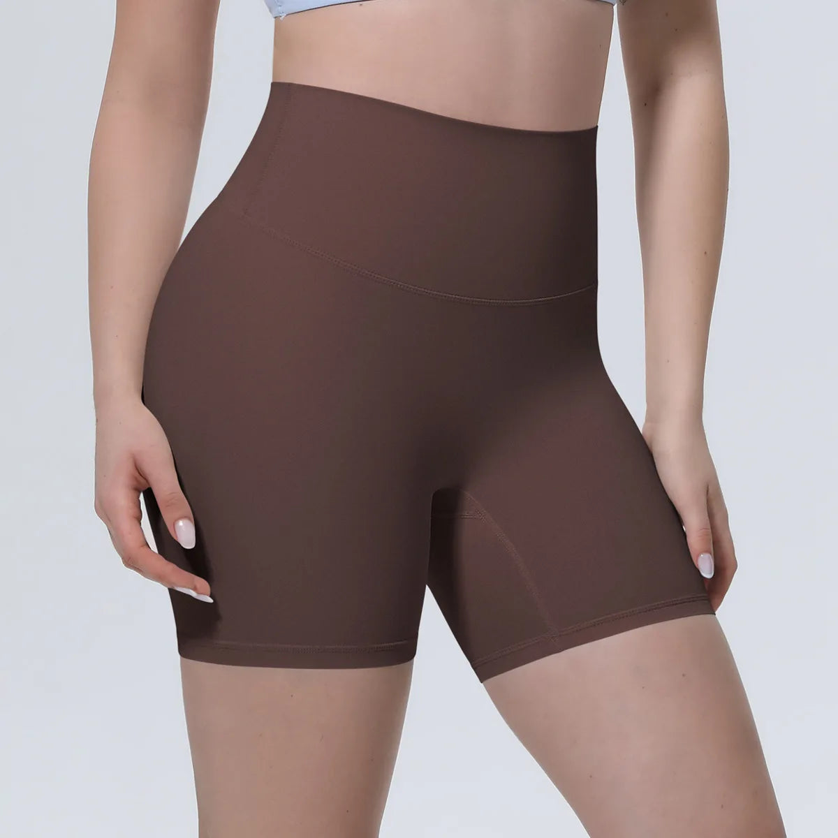 Women High Waist Push Up Yoga Shorts Cycling Sports Short Leggings Tights Fitness Running Workout Gym Training Hip Lifting Pants